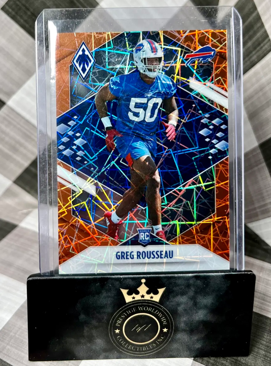 Greg Rousseau 2021 Phoenix Rookie Orange Laser /99 #155 - BUF Bills RC