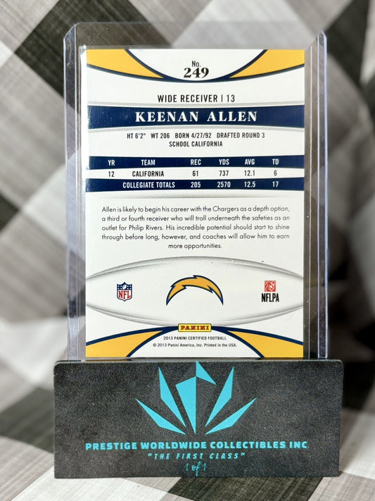 Keenan Allen 2013 Certified New Generation Rookie Blue Refractor /100 #249 LAC