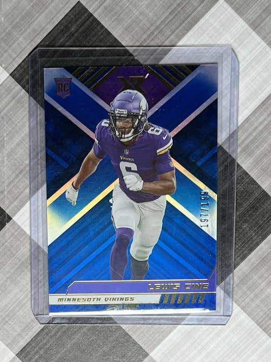 Lewis Cine 2022 Panini XR Rookie RC #197/199 Minnesota Vikings Card #174