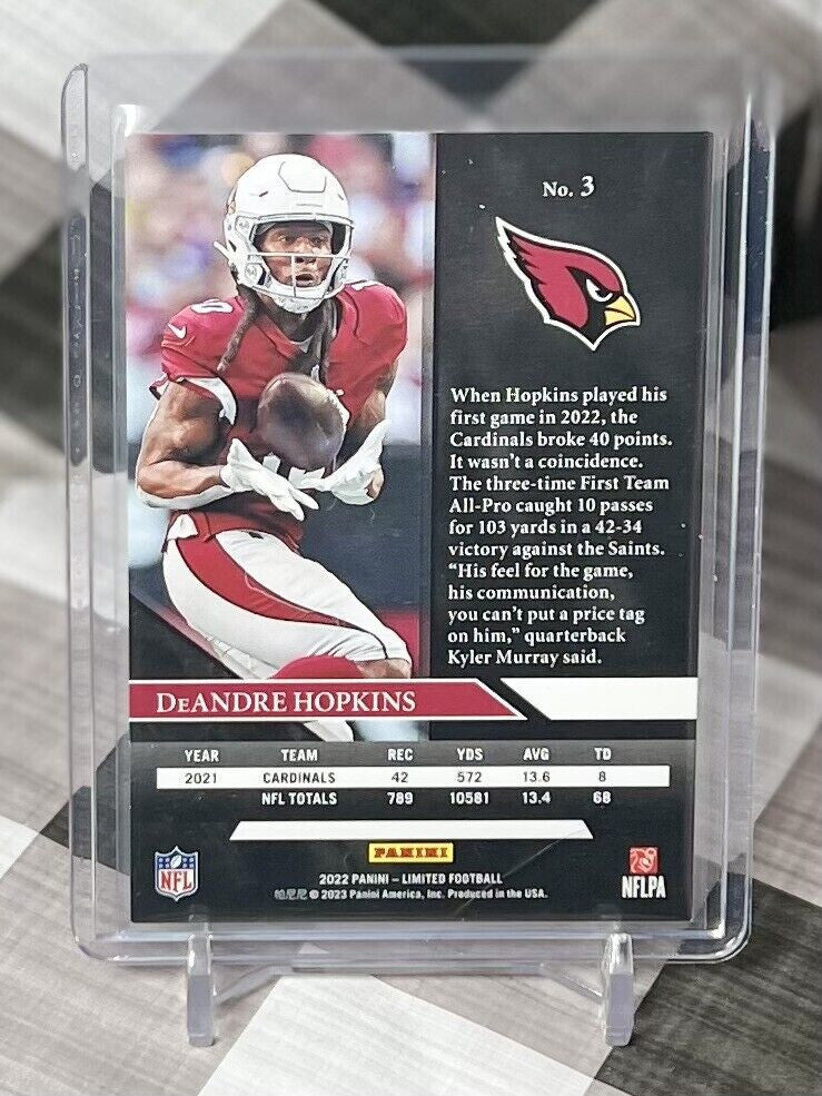 DeAndre Hopkins 2022 Panini Limited Base #3 - Arizona Cardinals
