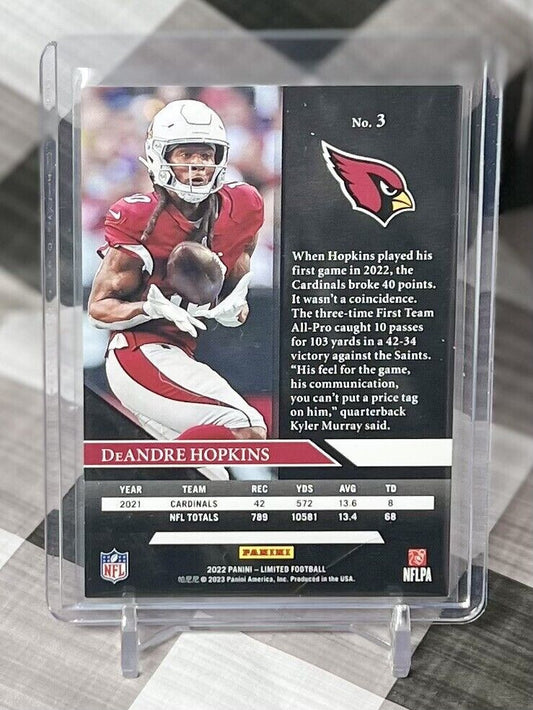 DeAndre Hopkins 2022 Panini Limited Base #3 - Arizona Cardinals