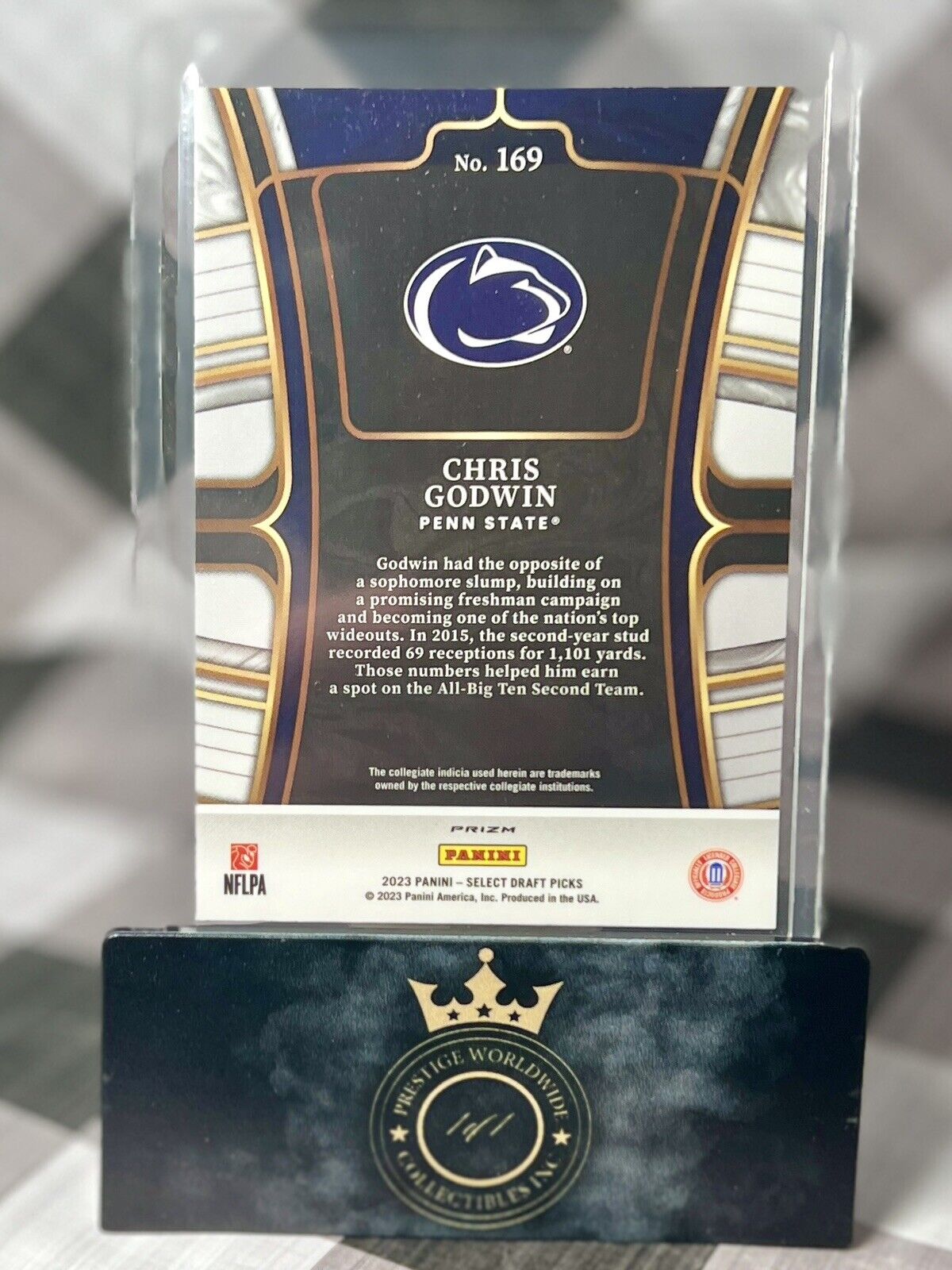 Chris Godwin 2023 Panini Select Green Dragon Scale #169 Penn St & TB Buccaneers