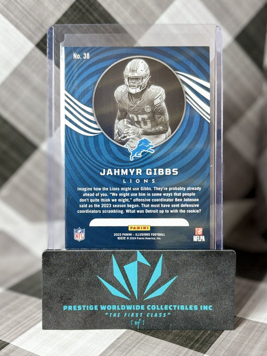 Jahmyr Gibbs 2023 Panini Illusions Base Rookie #38 Detroit Lions RC