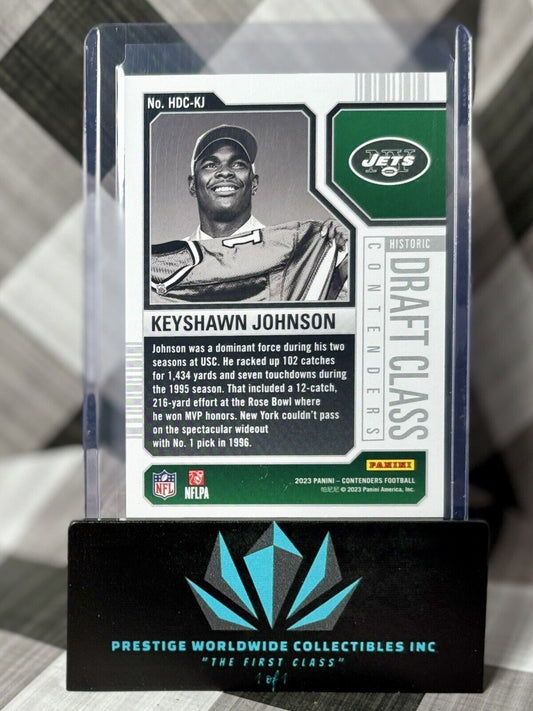 Keyshawn Johnson 2023 Contenders Historic Draft Class Bronze #HDC-KJ NY Jets