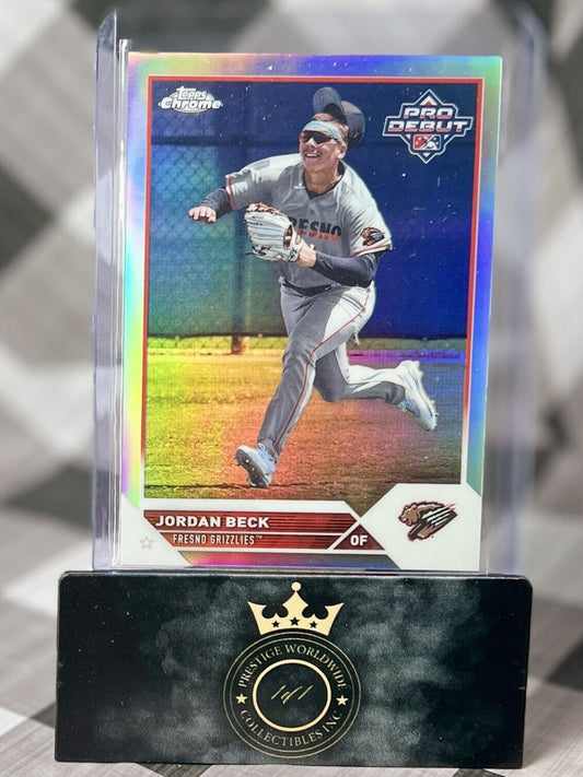 Jordan Beck 2023 Topps Pro Debut Chrome Refractor /99 #PDC-109 CO Rockies