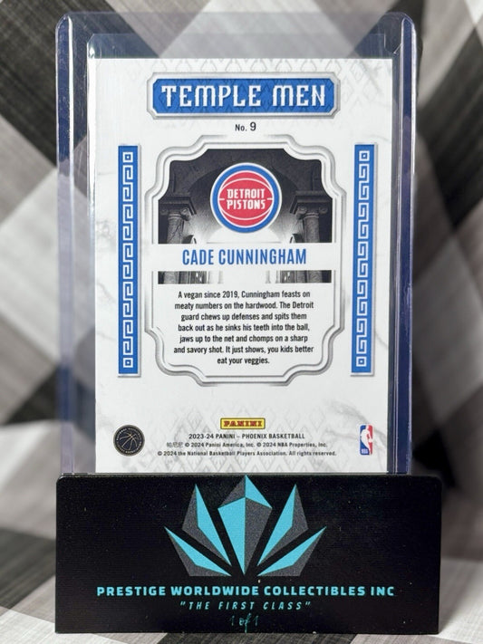 Cade Cunningham 2023-24 Phoenix Red Ice Temple Men #9 Detroit Pistons