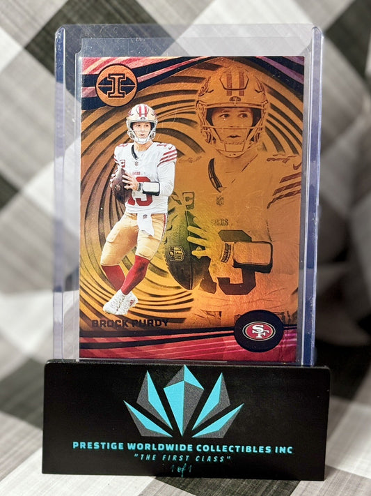 Brock Purdy 2023 Panini Illusions Orange Parallel #89 San Francisco 49ers