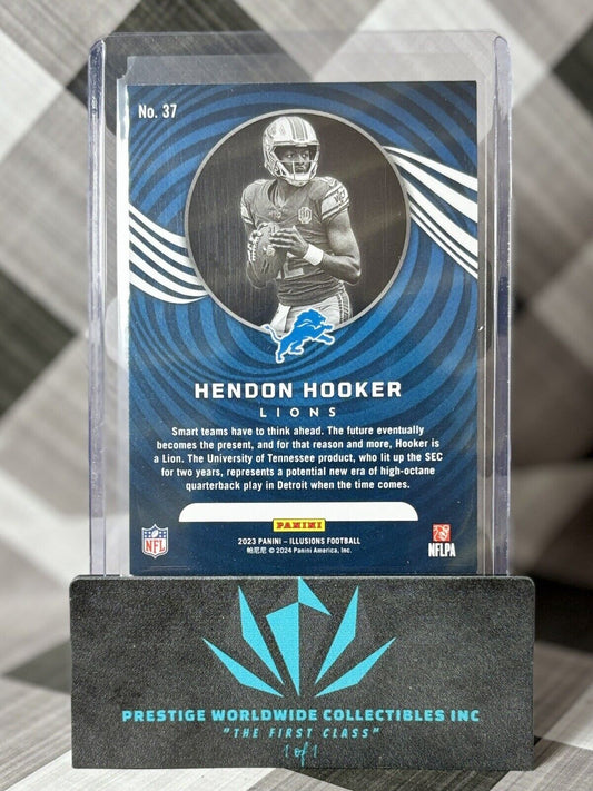 Hendon Hooker 2023 Panini Illusions Base Rookie #37 Detroit Lions RC