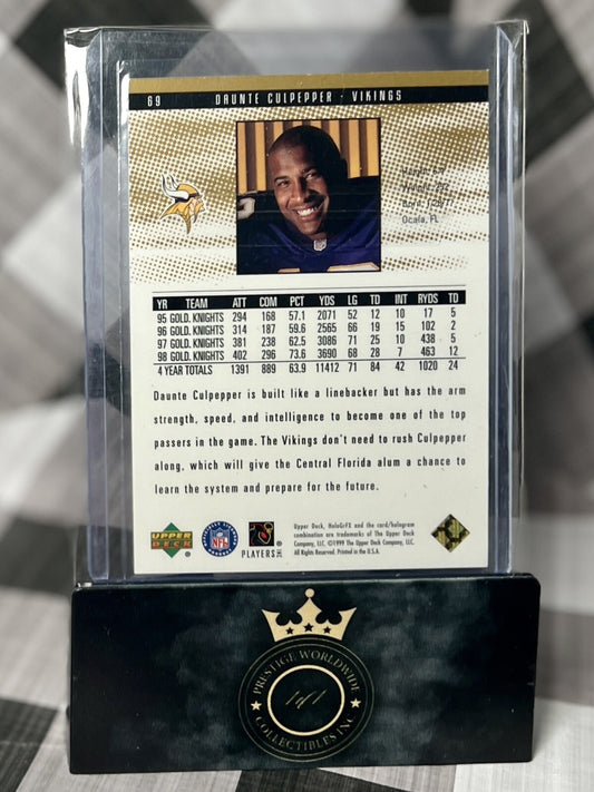 Daunte Culpepper 1999 Upper Deck HoloGRFX AuSome SP GOLD Rookie #69 MIN Vikings