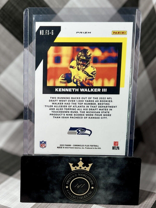Kenneth Walker III 2022 Chronicles Flux Silver Rookie #FX-6 - SEA Seahawks RC
