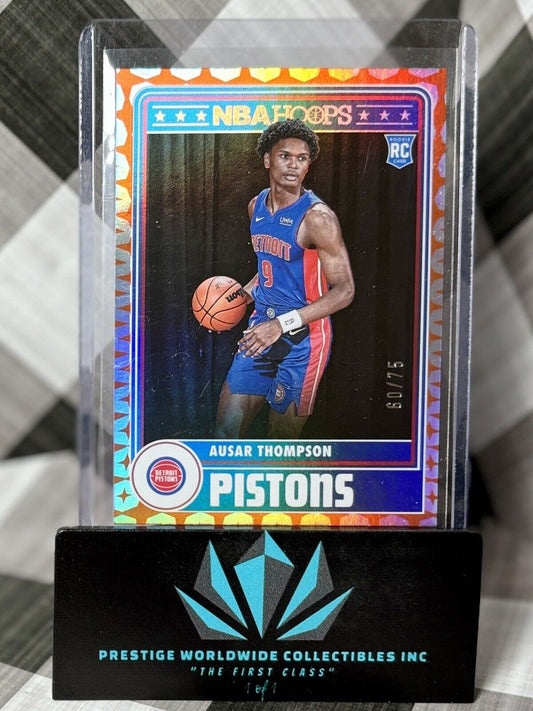 Ausar Thompson 2023-24 NBA Hoops Gravity Foil Rookie SP /75 #293 Detroit Pistons