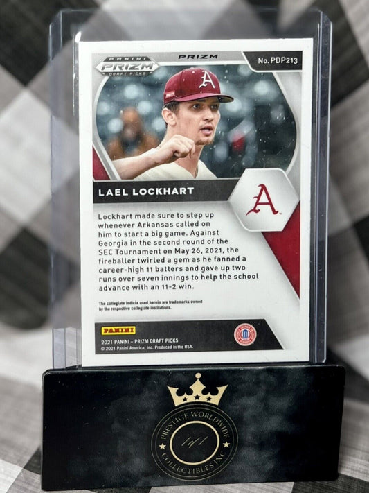 LAEL LOCKHART 2021 Panini Prizm Draft Picks Red & Purple Hyper #PDP213 - DODGERS