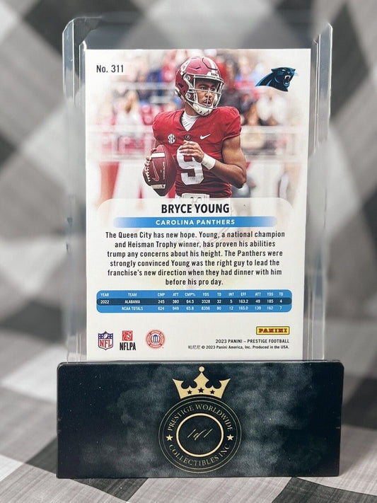 Bryce Young 2023 Panini Prestige Rookie #311 Carolina Panthers RC First Pick NFL
