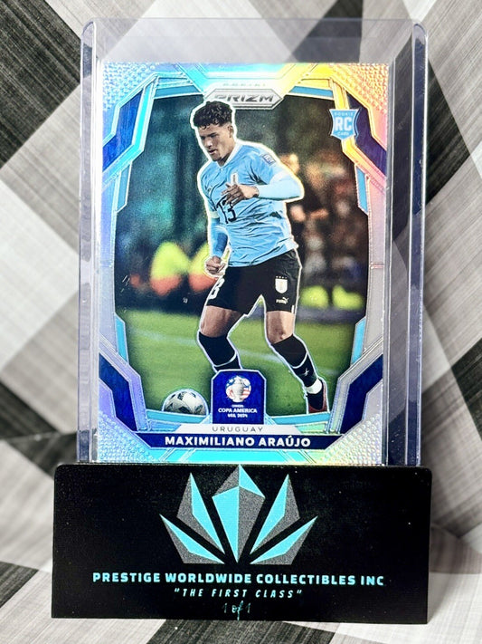 Maximiliano Araujo 2023-24 Prizm Copa America Silver Prizm Rookie #102 Uruguay