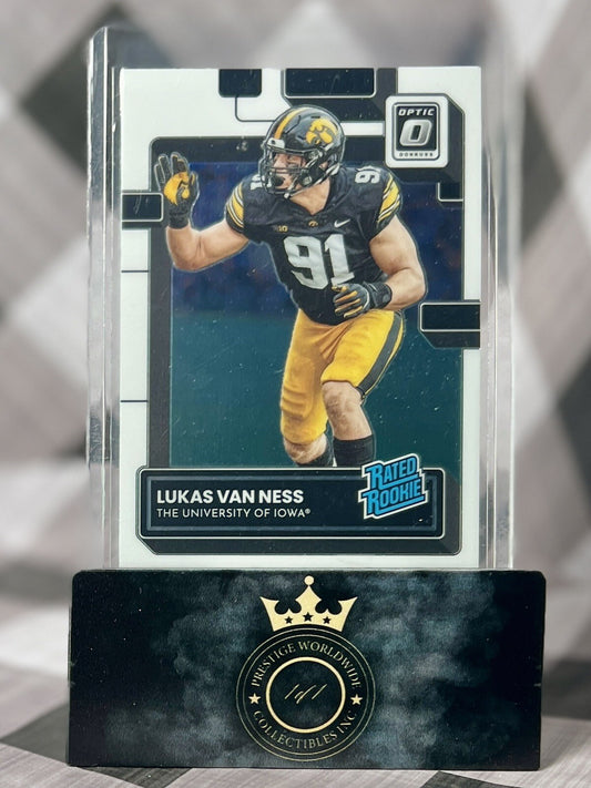 Lukas Van Ness 2023 Chronicles Optic Rated Rookie #9 Iowa Hawkeyes & GB Packers