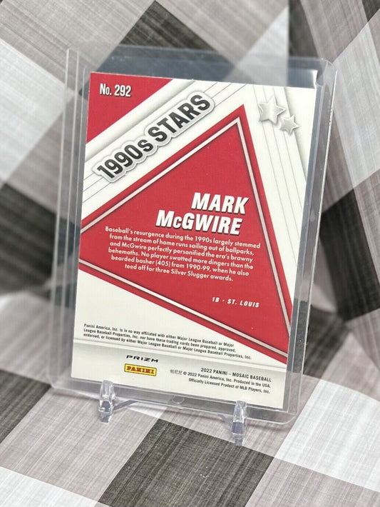 MARK McGWIRE 2022 MOSAIC 1990â€™s STARS PINK CAMO MOSAIC #292 - St Louis Cardinals