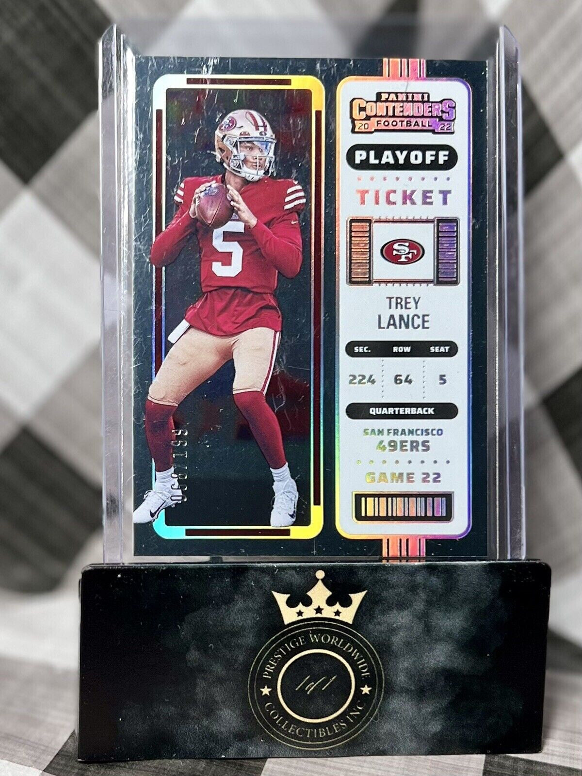 TREY LANCE 2022 Panini Contenders Silver Holo Playoff Ticket /199 #82 SF 49ers📈