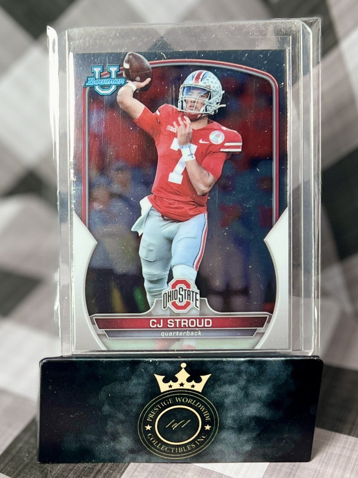 C.J. Stroud 2022 Topps Bowman Chrome U #100 OSU Buckeyes & Houston Texans