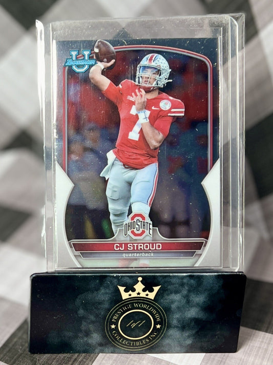 C.J. Stroud 2022 Topps Bowman Chrome U #100 OSU Buckeyes & Houston Texans