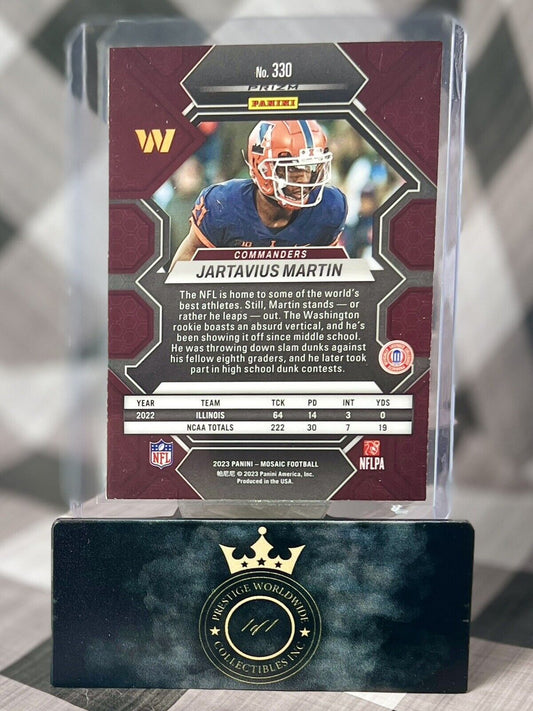 Jartavius Martin 2023 Panini Mosaic Silver Mosaic Rookie #330 WSH Commanders RC