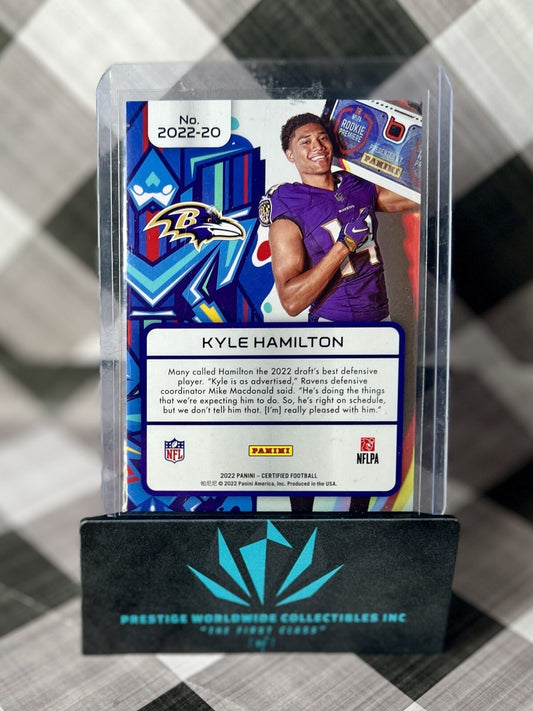 Kyle Hamilton 2022 Certified Rookie Bronze Graffiti /249 #2022-20 BAL Ravens RC