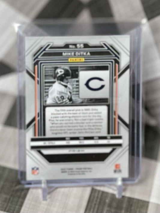 🔥🔥 MIKE DITKA 2022 Prizm GREEN PRIZM Parallel #55 - CHICAGO BEARS SP 🔥🔥
