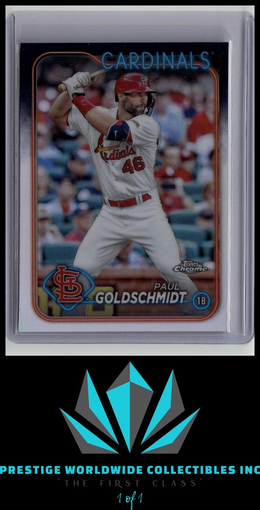 Paul Goldschmidt 2024 Topps Chrome Refractor #90 St. Louis Cardinals