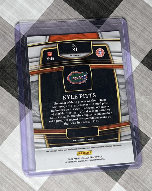 KYLE PITTS FOTL 2022 Select Draft Picks Football HYPER PRIZM Concourse NO.81🔥🏈
