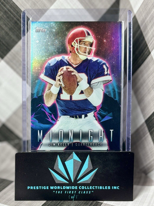 Jim Kelly 2023 Topps Composite Midnight Refractor #305 Buffalo Bills HoF