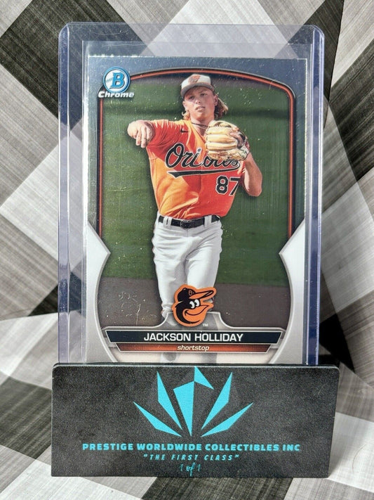 Jackson Holliday 2023 Bowman Chrome Prospects Rookie #BCP-227 Baltimore Orioles