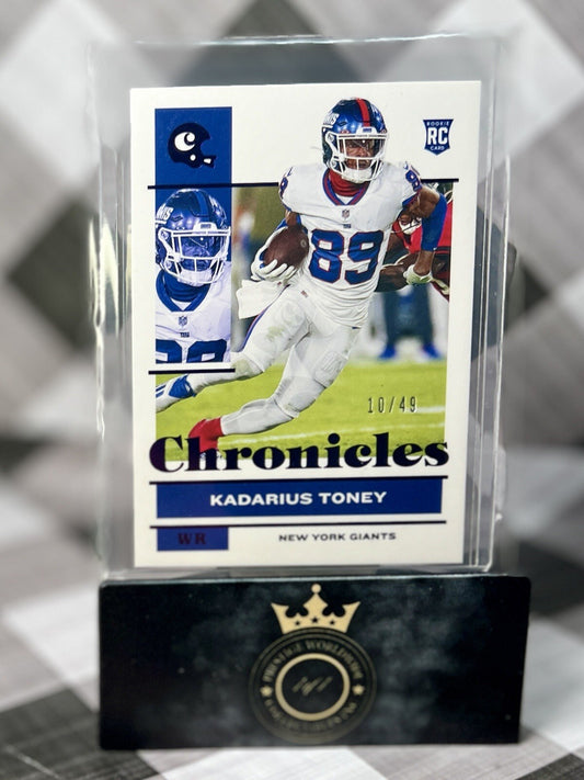 Kadarius Toney 2021 Panini Chronicles Purple Rookie /49 #67 New York Giants RC