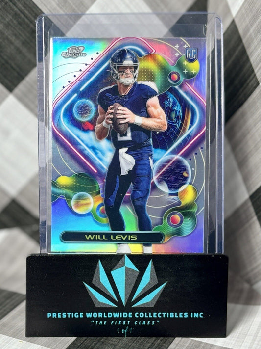 Will Levis 2023 Topps Composite Cosmic Nucleus Refractor Rookie #254 Titans RC