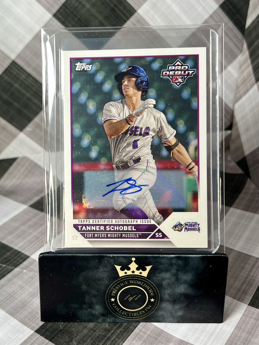 Tanner Schobel 2023 Topps Pro Debut Base Paper Auto SP #PD-168 Minnesota Twins