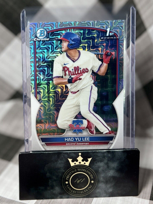 Hao Yu Lee 2023 Bowman Chrome 1st Mojo Refractor #BCP-52 Phillies Prospect RC