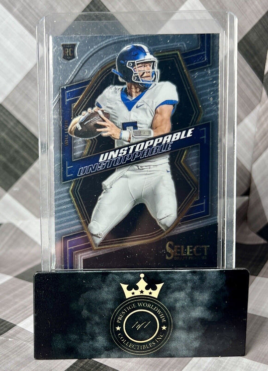 Will Levis 2023 Panini Select Draft Picks Unstoppable Rookie #UN-3 Titans & UK