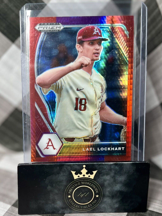 LAEL LOCKHART 2021 Panini Prizm Draft Picks Red & Purple Hyper #PDP213 - DODGERS
