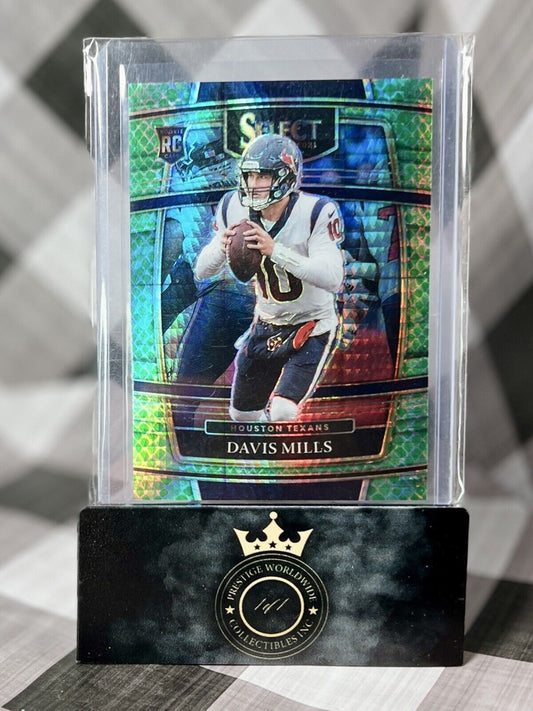 Davis Mills 2021 Select Rookie Dragon Scale Concourse Level /89 #65 Texans RC