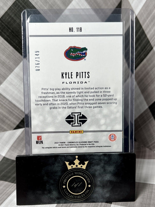 Kyle Pitts 2021 Chronicles Draft Picks Rookie Red Illusions /149 #118 Falcons RC