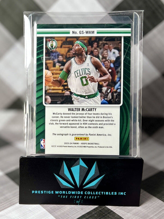 Walter McCarty 2023-24 Panini NBA Hoops Great Significance Auto #GS-WAM Celtics