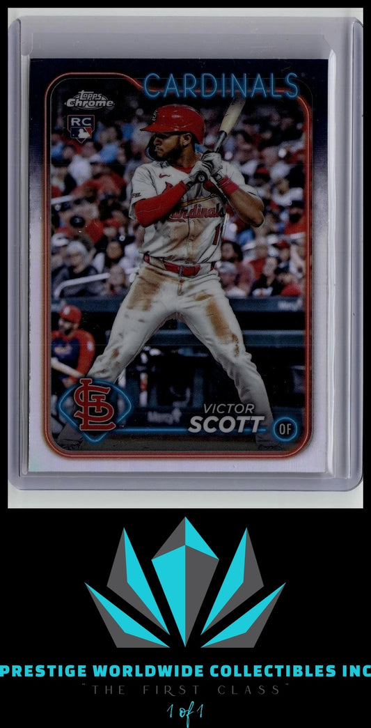 Victor Scott 2024 Topps Chrome Refractor #251 St Louis Cardinals
