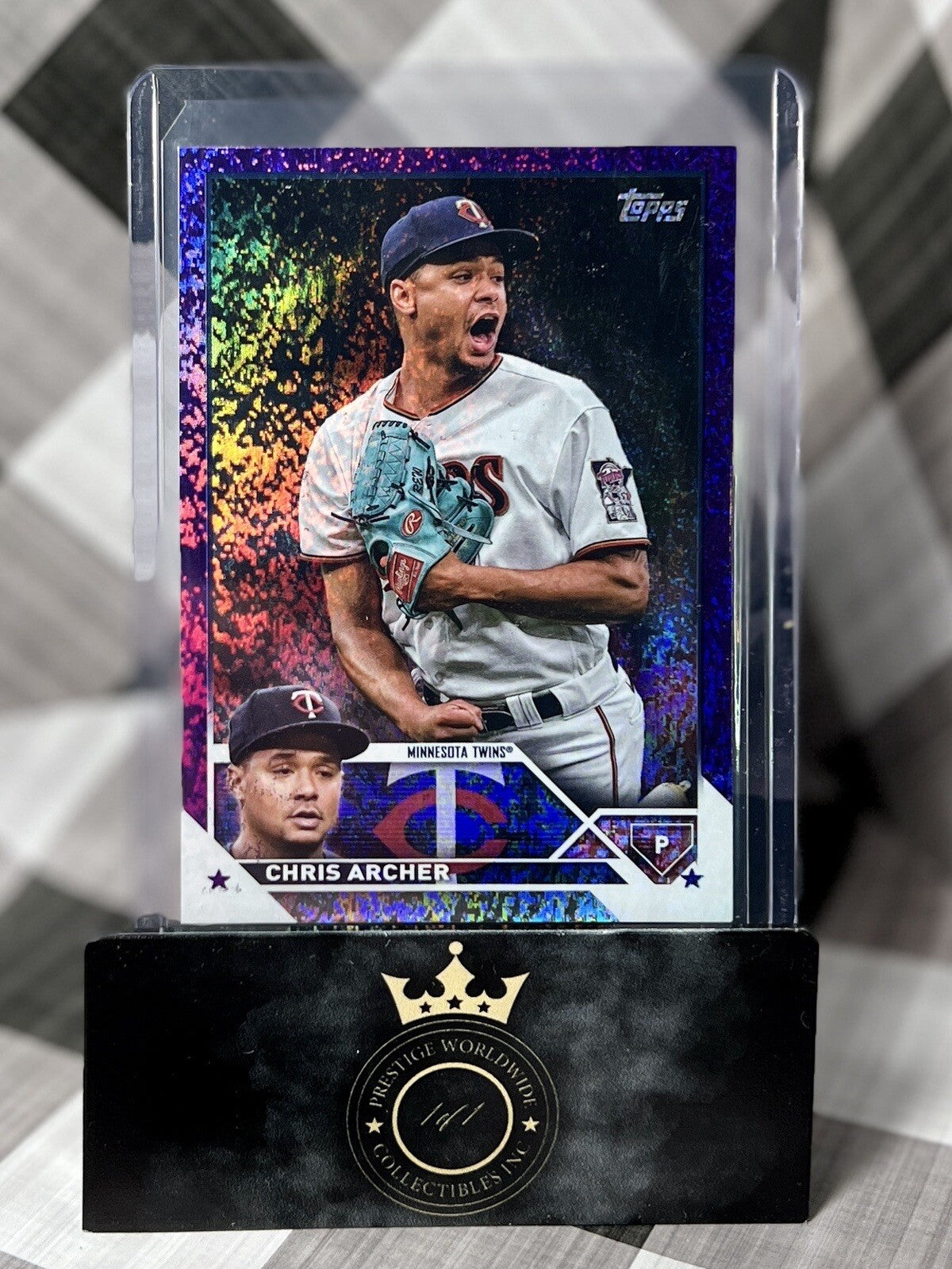 CHRIS ARCHER 2023 Topps Series 2 Purple Foil #/799 #465 Twins