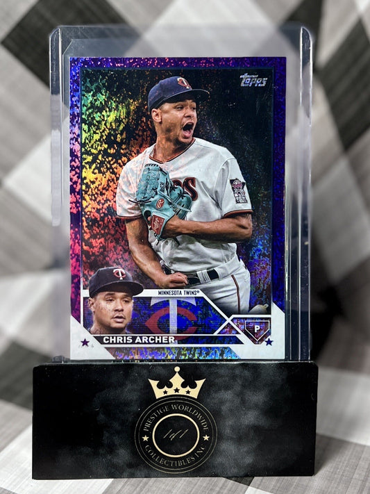 CHRIS ARCHER 2023 Topps Series 2 Purple Foil #/799 #465 Twins
