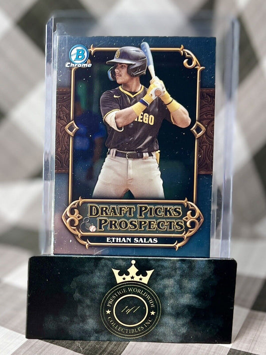 Ethan Salas 2023 Bowman Chrome Draft Picks Prospects #DPP-12 San Diego Padres RC