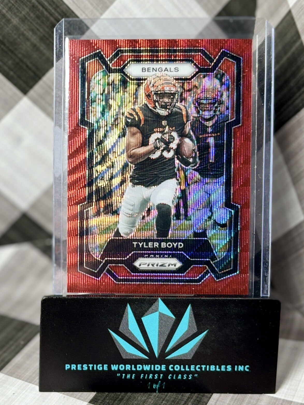 Tyler Boyd 2023 Panini Prizm Red Wave Prizm /149 #63 Cincinnati Bengals & Titans
