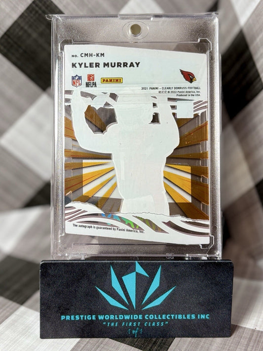 Kyler Murray 2021 Clearly Donruss My House! Gold Auto # Match 1/5 #CMH-KM Cards