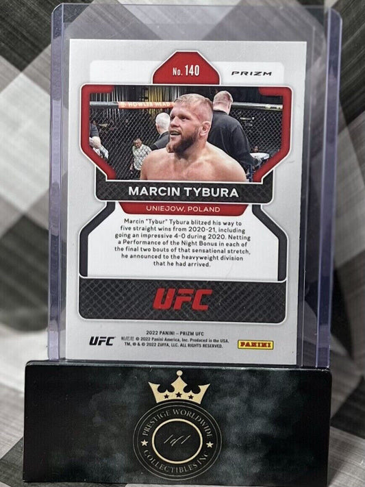 Marcin Tybura 2022 Panini Prizm UFC Exclusive Pink Cracked Ice #140 MMA SP