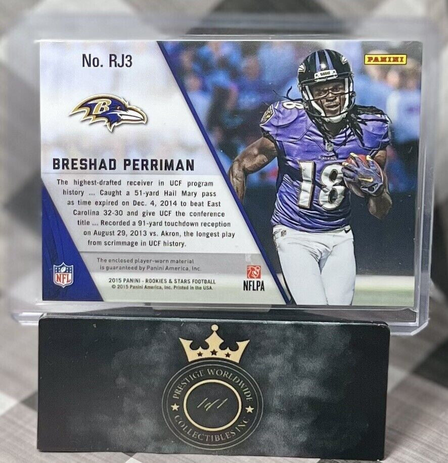Breshad Perriman 2015 Rookies & Stars Rookie Jersey Patch #RJ3 Baltimore Ravens