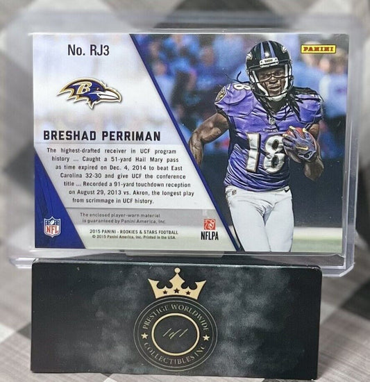 Breshad Perriman 2015 Rookies & Stars Rookie Jersey Patch #RJ3 Baltimore Ravens