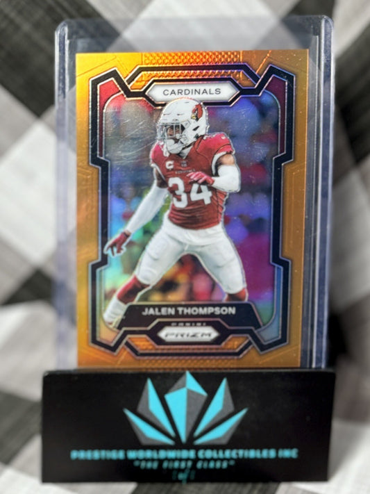 Jalen Thompson 2023 Panini Prizm Orange Prizm /249 #8 Arizona Cardinals