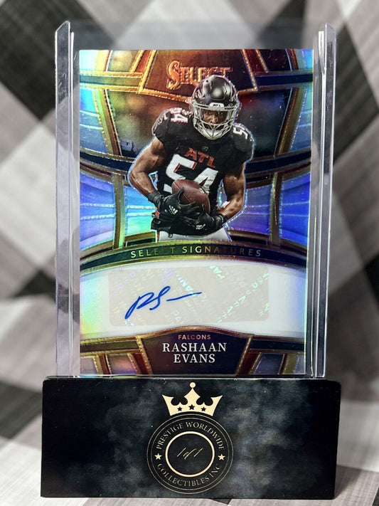 Rashaan Evans 2022 Panini Select NFL Football SSP AUTO #SSP-RAE Atlanta Falcons